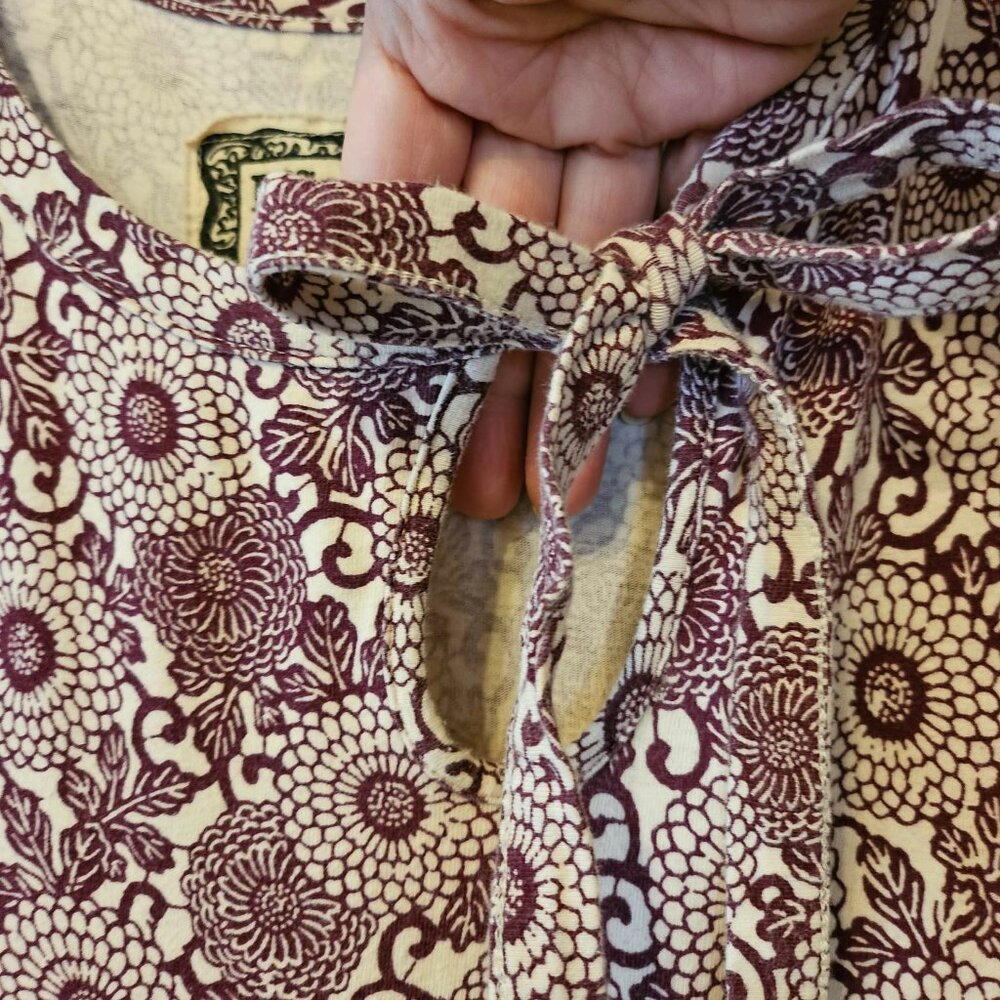 Effie's Heart Purple Patterned Midi Dress - Picture 2 of 11